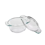 Vas termorezistent rotund cu capac 1.4l Kuchenprofi