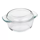 Vas termorezistent rotund cu capac 2.8l Kuchenprofi