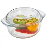 Vas termorezistent rotund cu capac 2.8l Kuchenprofi