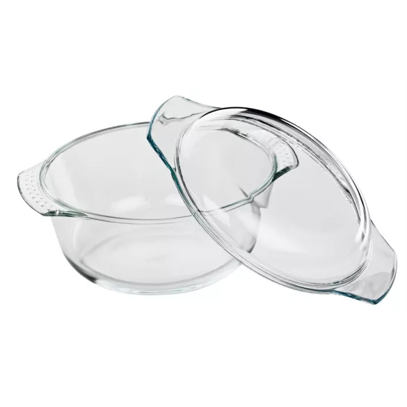Vas termorezistent rotund cu capac 2.8l Kuchenprofi