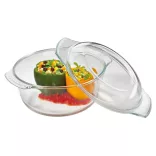 Vas termorezistent rotund cu capac 2.8l Kuchenprofi