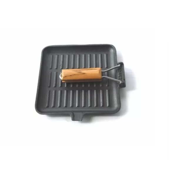 Tigaie fonta grill patrata 24cm