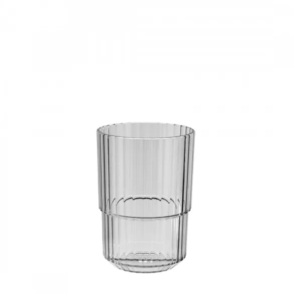 Pahar Tritan 400ml LINEA Gri translucid