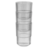 Pahar Tritan 400ml LINEA Gri translucid