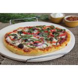 Tava piatra 33cm pt copt pizza cu suport 