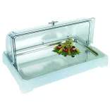 Bufet rece GN1/1 alb transparent inox