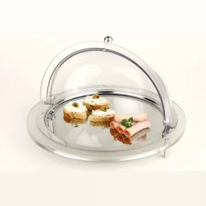 Bufet rece 43cm tranparent inox