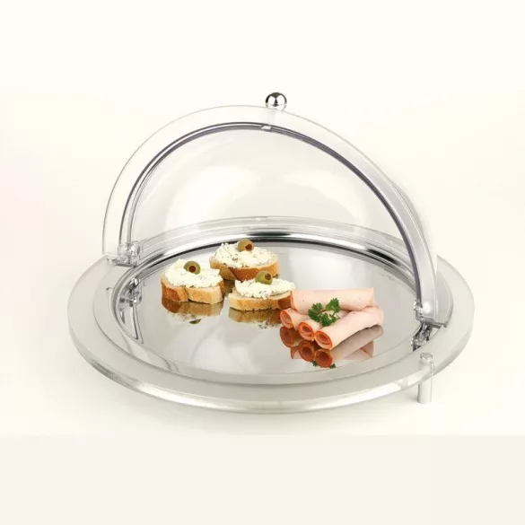 Bufet rece 43cm tranparent inox