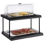 Bufet rece 2 x GN1/1 negru Fresh