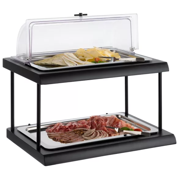 Bufet rece 2 x GN1/1 negru Fresh