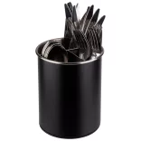 Suport tacamuri inox rotativ negru