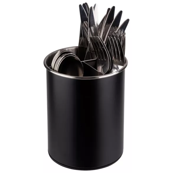 Suport tacamuri inox rotativ negru