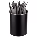 Suport tacamuri inox rotativ negru