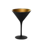 Pahar Martini Negru mat Auriu 240ml Stolzle