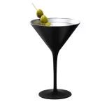 Pahar Martini Negru mat Argintiu 240ml Stolzle