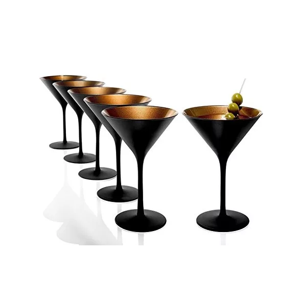 Pahar Martini Negru mat Bronz 240ml Stolzle