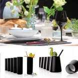 Pahar tumbler 380ml Stolzle Power negru mat argintiu