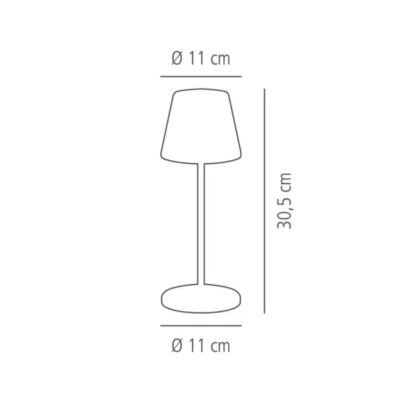 Lampa de masa MERLE maro