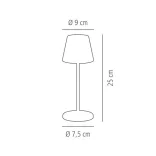 Lampa de masa MERLE MINI cupru