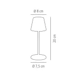Lampa de masa MERLE MICRO negru