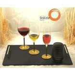 Pahar Bordeaux 640ml auriu Stolzle Event