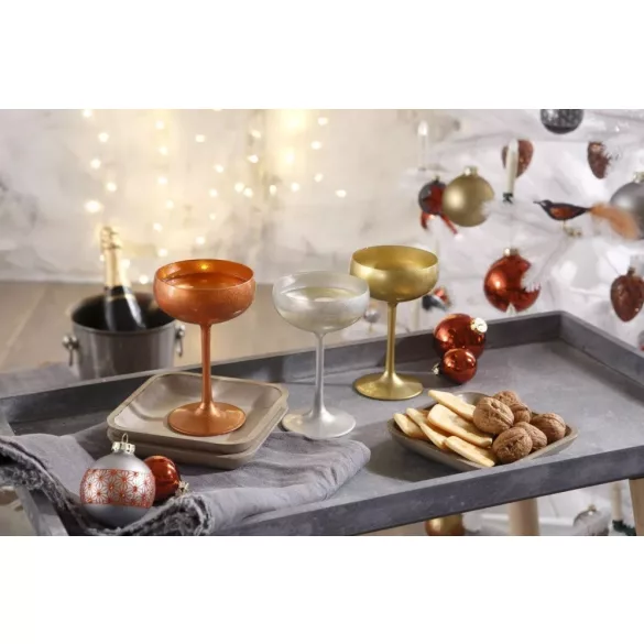 Pahar cupa Sampanie 150ml Stolzle Olympic Argintiu