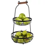 Stand bufet etajat cu 2 cosuri metalice