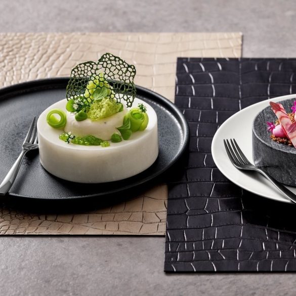 Bord din marmura alba 13cm