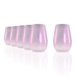 Pahar oblic 465ml Alb Perlat Stolzle linia Mirrors