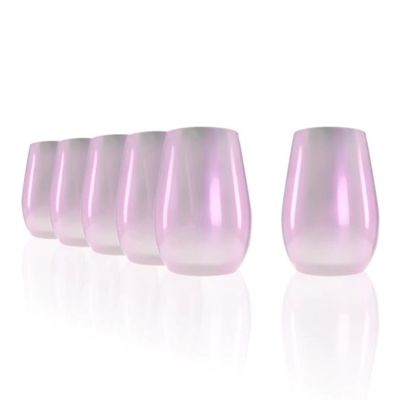 Pahar oblic 465ml Alb Perlat Stolzle linia Mirrors