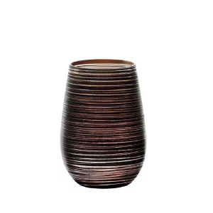 Pahar oblic 465ml Stolzle Twister negru bronz
