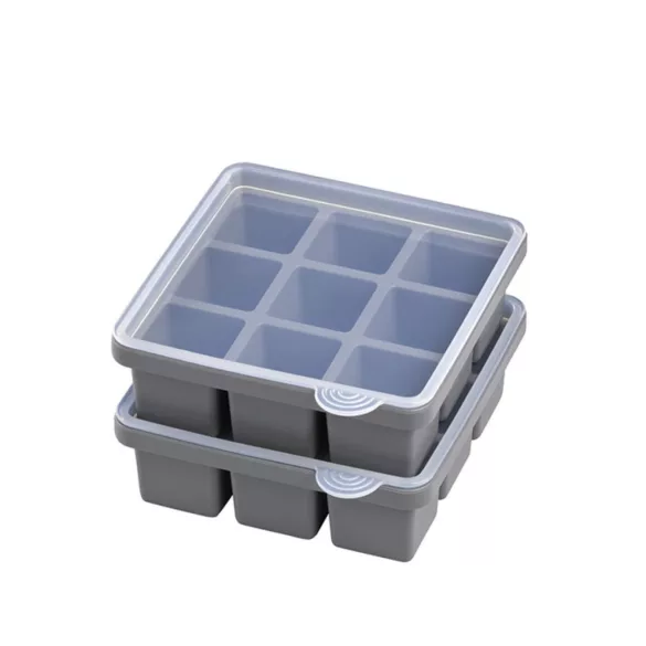 Set 2 forme gheata silicon cu capac