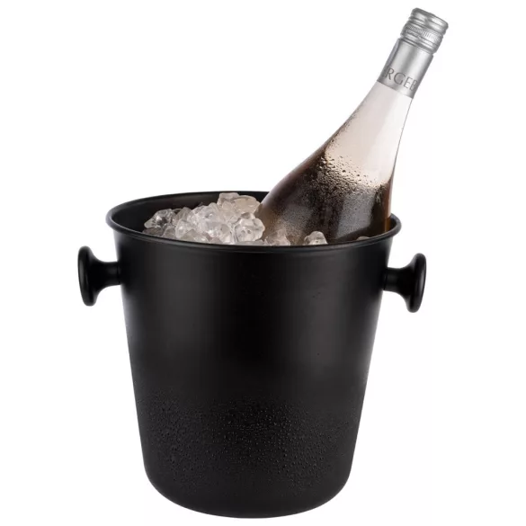 Frapiera neagra cu manere tip buton 22cm