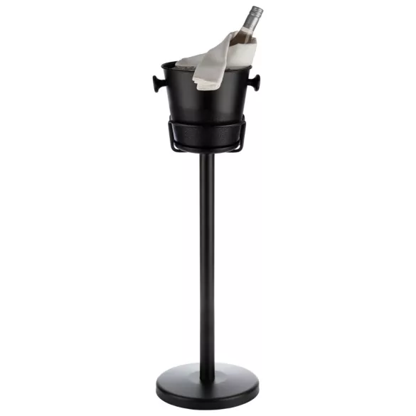 Suport frapiera negru cu picior 71cm