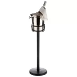 Suport frapiera negru cu picior 71cm