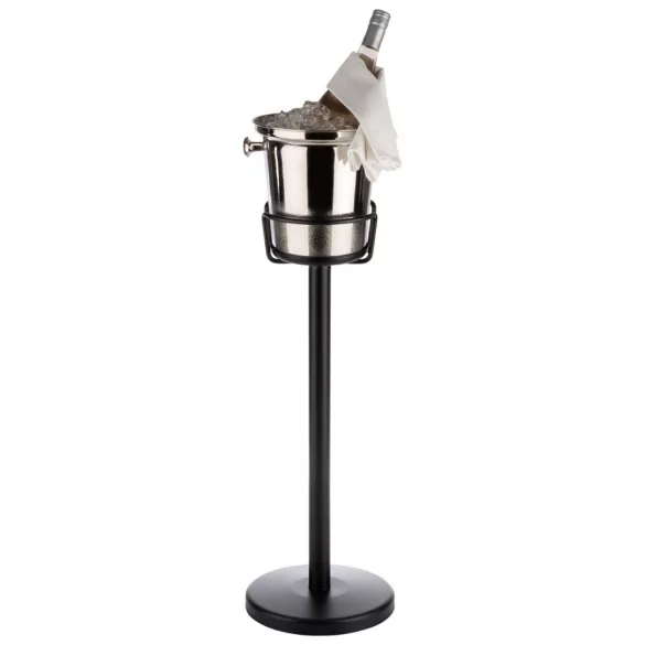 Suport frapiera negru cu picior 71cm