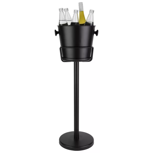 Suport frapiera negru cu picior 73cm