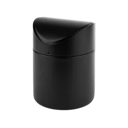 Cos de gunoi pentru masa inox 1.2l negru