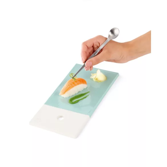 Lingurita si penseta de degustare FinalTouch Triangle