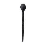 Lingurita si penseta de degustare FinalTouch negru Triangle