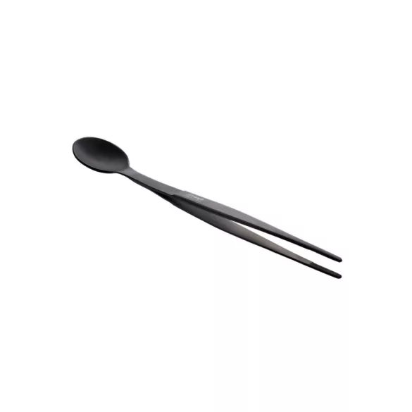 Lingurita si penseta de degustare FinalTouch negru Triangle