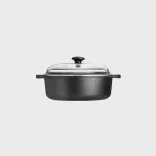 Cratita fonta cu capac 24cm