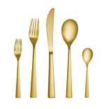 Furculita desert PVD Gold Brushed 17.9cm Hepp linia Accent