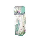 Cutie vin cu decor Paun 33cm