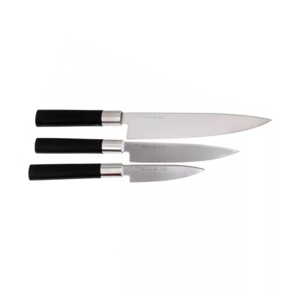 Set 3 cutite, Wasabi Black