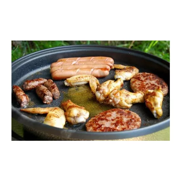 Gratar emailat 60cm cu lanturi
