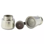 Cafetiera espresso din inox 2 portii
