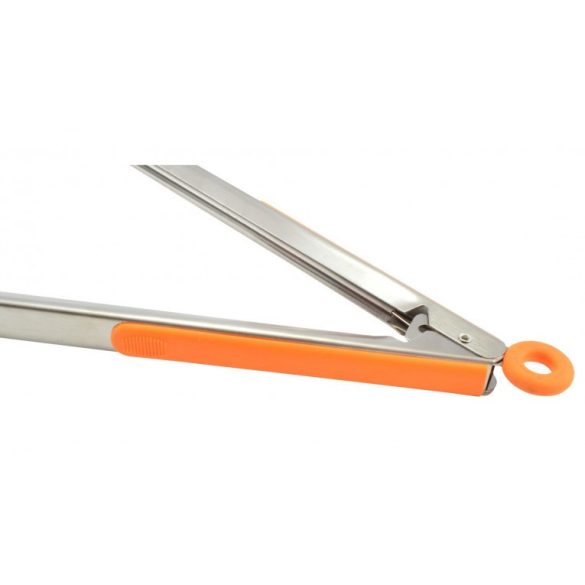 Cleste gratar inox cu maner silicon 44cm