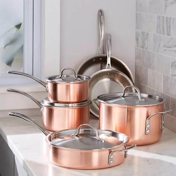 Tigaie flambare Cupru Inox 28cm