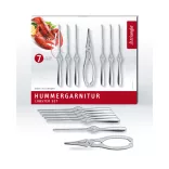 Set foarfeca si furculite homari Triangle